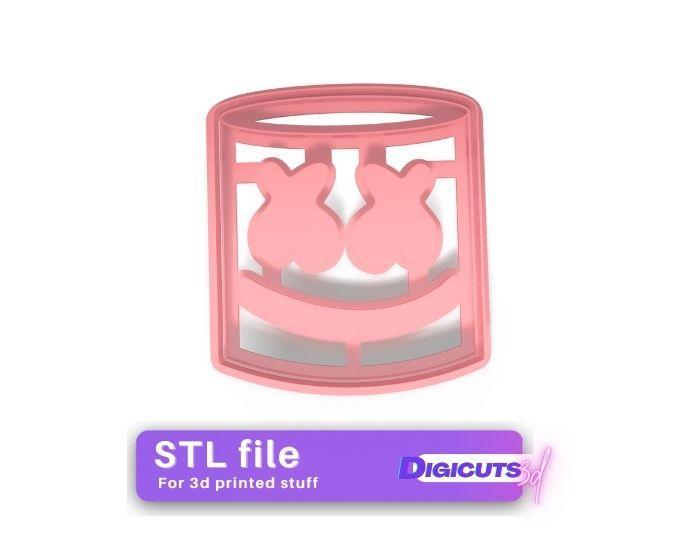 Fortnite marshmellow cookie cutter STL file