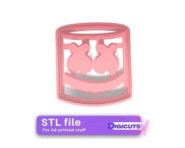 Fortnite marshmellow cookie cutter STL file