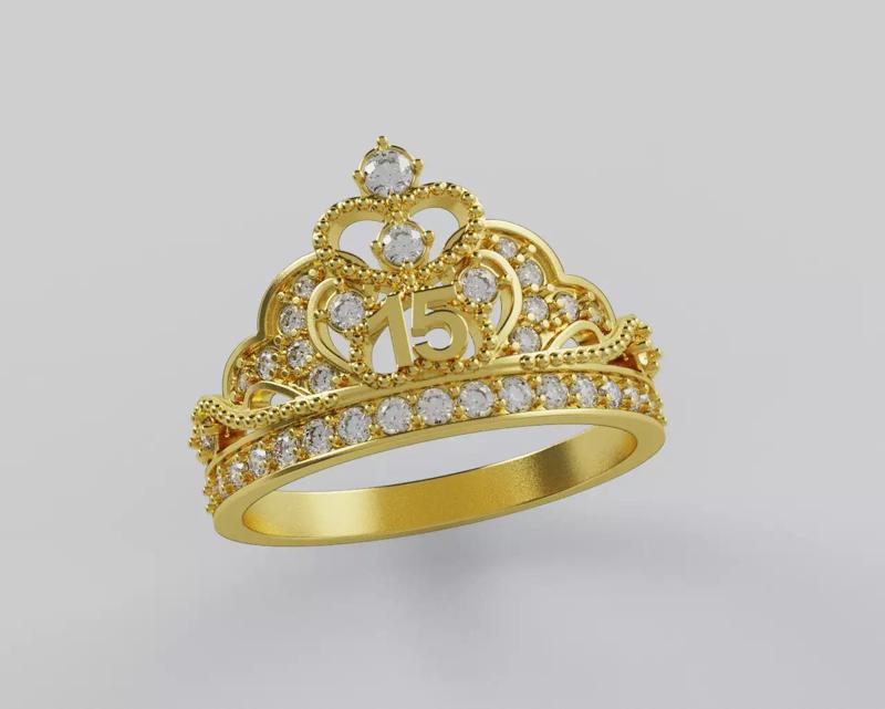 Ring 15 Years Crown - Anillo 15 Anios Corona