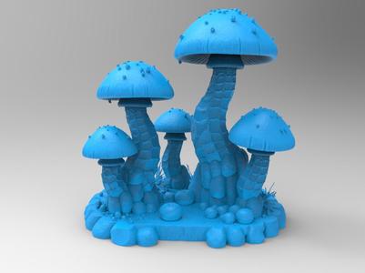 Enchanted Grove: Fantasy Mushroom STL