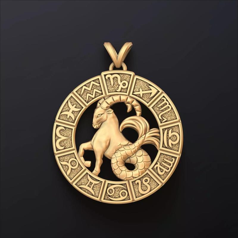 Horoscope Capricorn Pendant v2