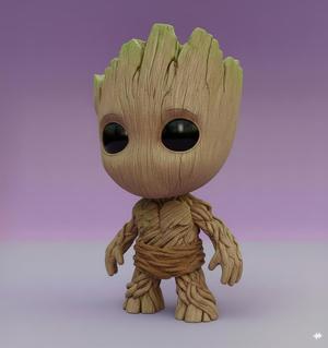 Baby Groot Kawaii - Collectible 3D Figure"🌱✨