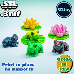 Frog – Print-in-Place, No Supports