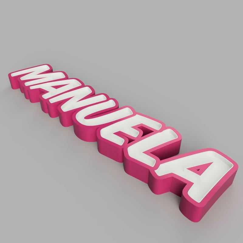 MANUELA - LED LAMP WITH NAME (NAMELED)