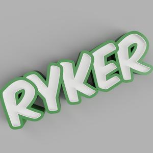 RYKER - LED LAMP WITH NAME (NAMELED)