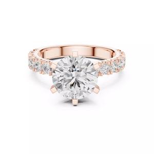 Round Cut Diamond Engagement Wedding Ring ALL SIZES STL Video