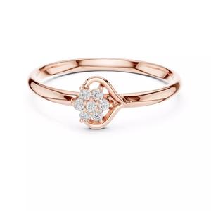 Round Diamond Heart Shape Engagement Ring 3DM STL Video