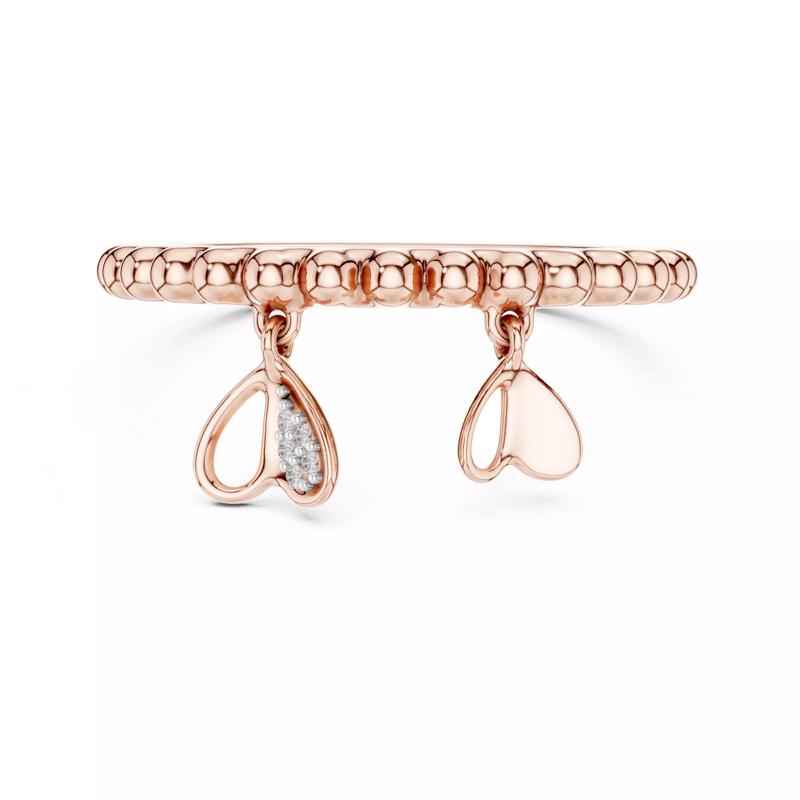 Rope Band Heart Engagement Wedding Ring 3DM STL Video