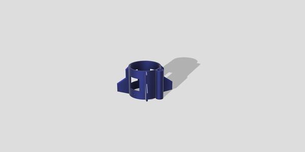 Center fins with guide for Ø50 mm rocket
