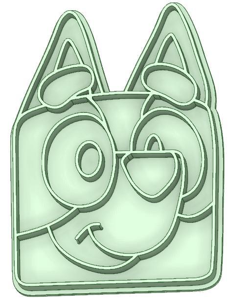 Bingo face cookie cutter