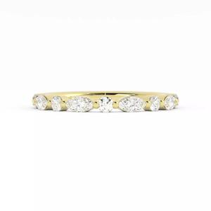 Round Marquise Diamond Anniversary Band