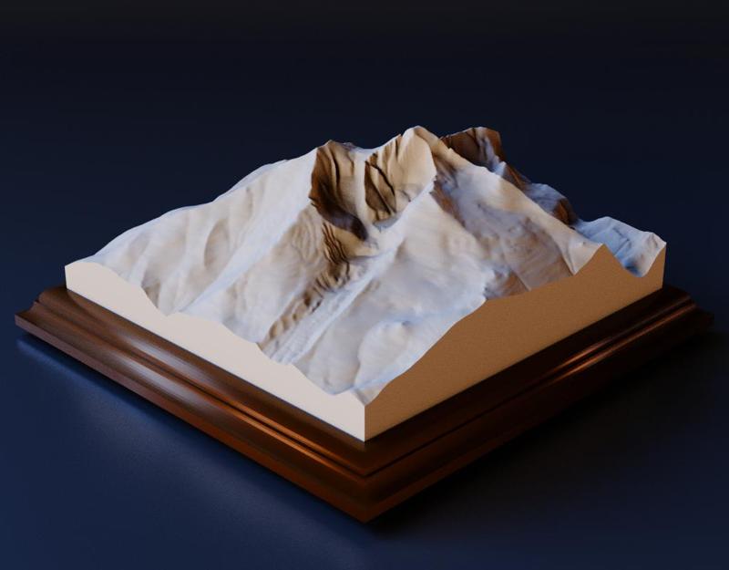 3D Model Longs Peak Colorado