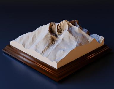 3D Model Longs Peak Colorado