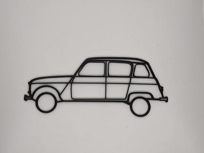 Wall decoration Renault 4l