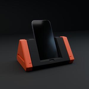 Cyberpunk Phone Dock – 3D Printed Futuristic Smartphone Stand