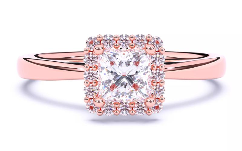 Solitaire Engagement ring 3dm stl renders details