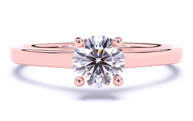 Solitaire Engagement ring 3dm stl renders details