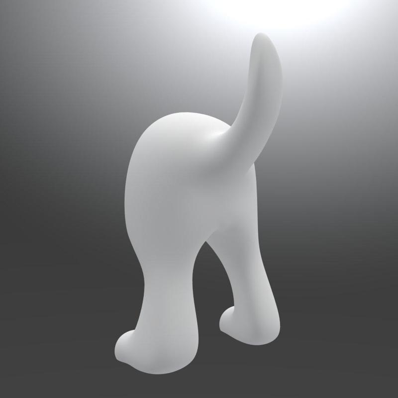 DOG TAIL WALL COAT RACK