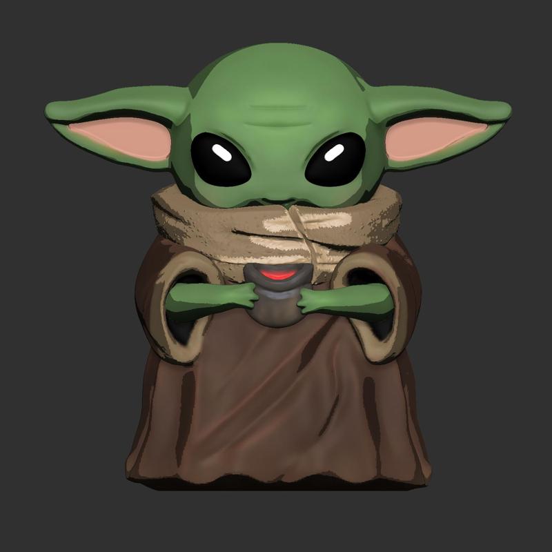 BEBE YODA - BABY YODA SOUP "cartoon".