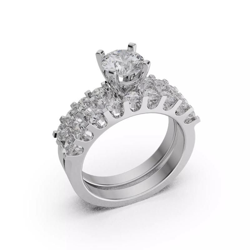 Solitaire engagement ring and wedding 2024 -001
