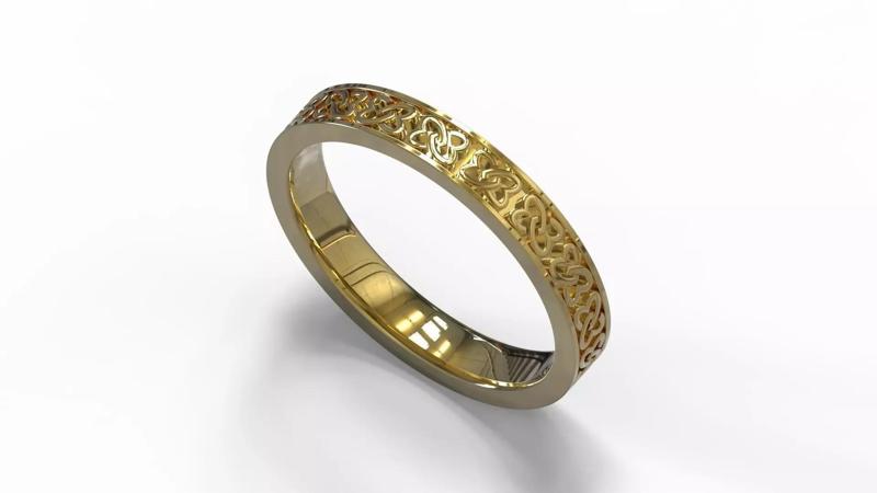 AS-ARGOLLA celtic wedding ring