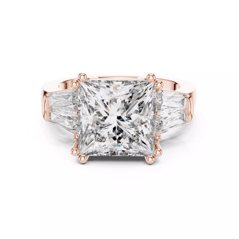 Trio Solitaire Ring 3dm stl renders animation videos details