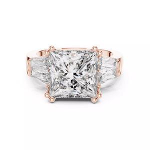 Trio Solitaire Ring 3dm stl renders animation videos details