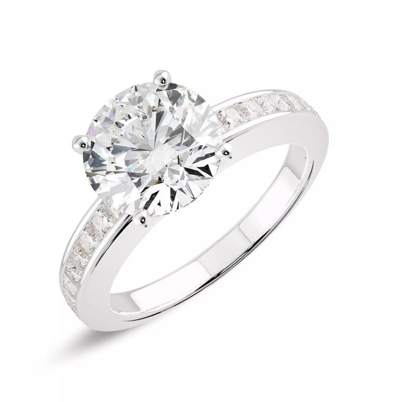 Solitaire Ring 360 Animation and stl file 3D print model