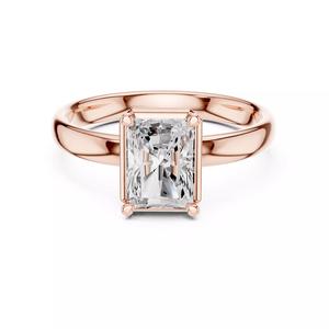 Solitaire Radiant Cut Diamond Engagement Ring 3DM STL Video