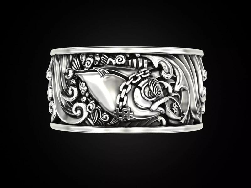 Money Grabbing Fish Ring