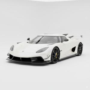 Extreme Track Hypercar Concept 3D Model - High-Performance Vehicle Print for Display