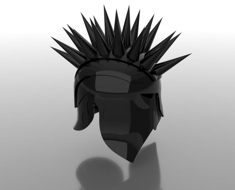 Spiked helmet - 3D model
