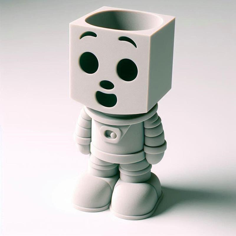 Robotic Boy Head Holder 3D Print for Kids