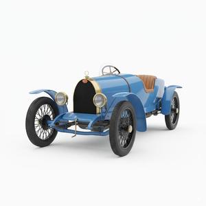 Early 20th Century Grand Prix Racer - Vintage Automobile 1910 Inspired 3D Print Model