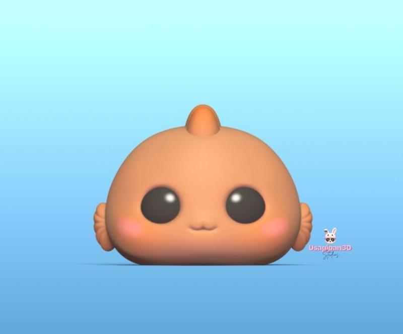 Cute Little round Fish