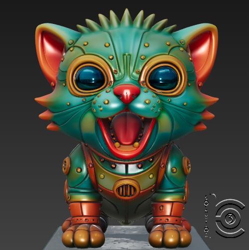 Cyber Panther Cub - The Wild Mech Kitten