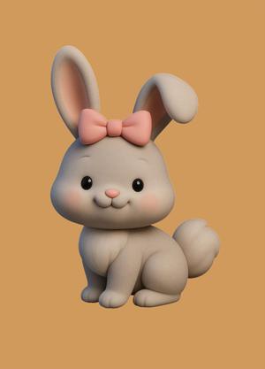 FOREST ANIMAL BABY RABBIT
