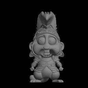 knight squirrel figure