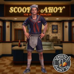 Steve Harrington Scoops Ahoy Dead by Daylight 3D Printable Model / Steve Harrington Marinero Dead by Daylight 3D Printable Model