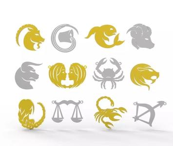 Zodiac sign pendants