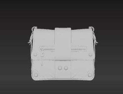 Electric Stitched Ghoul Shoulder Bag 3D Model - Fashion Doll Inspired Handbag STL for Cosplay & Style