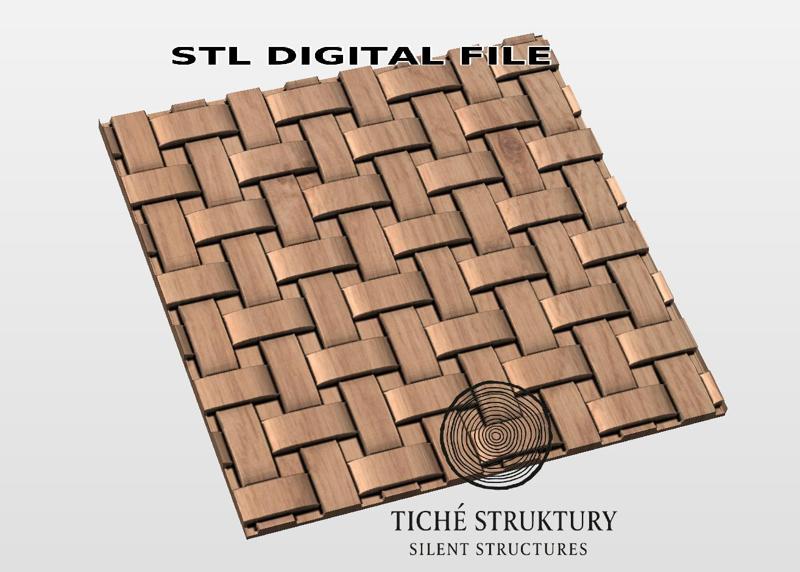 Woven Pattern – Geometric Decorative – 3D STL Model
