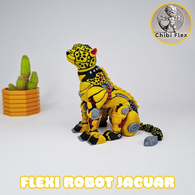 Flexi Robot Jaguar | Print In Place | No Supports