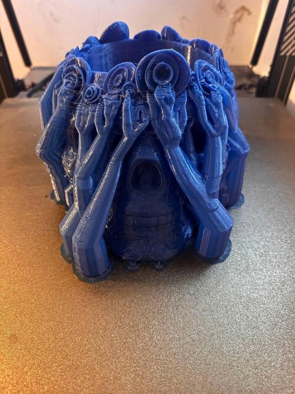 Halloween Skull Flower Pot