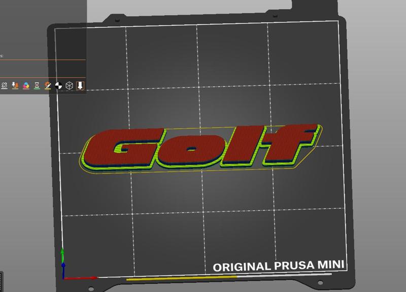 VW Volkswagen Golf Emblem