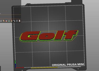 VW Volkswagen Golf Emblem