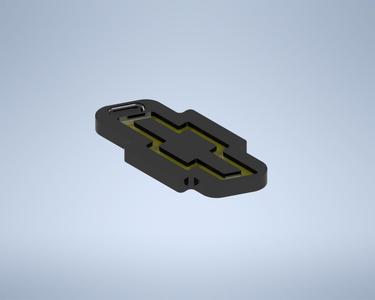 Chevrolet Chevy logo emblem keychain keyring