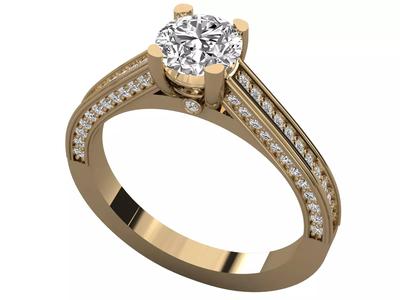 Modern Luxury Pave Engagement Ring Jewelry