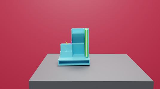 Desk organizer, pencil and book holder