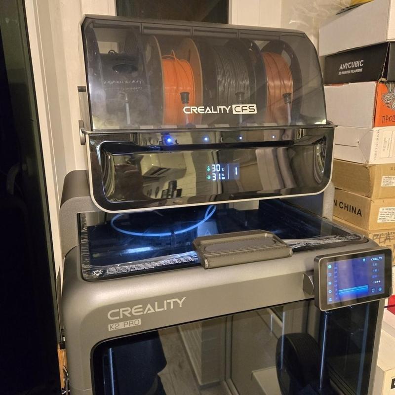 Handle for the top cover of Creality K2 Pro and supports for lifting the CFS